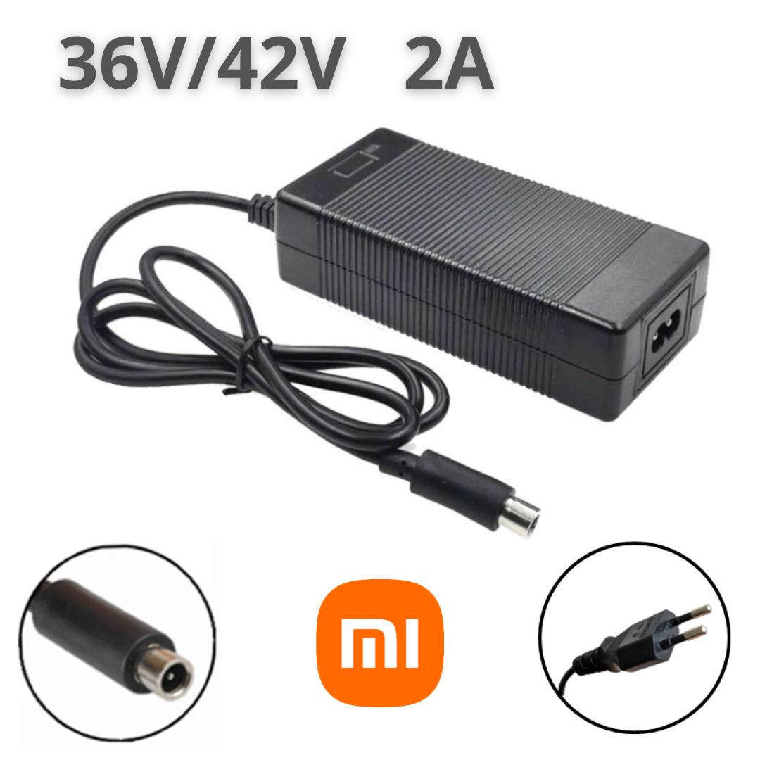 Chargeur Velo Electrique 36V 2A 42V - Avec Connecteur XLR 3 Broches - Pour Trottinette